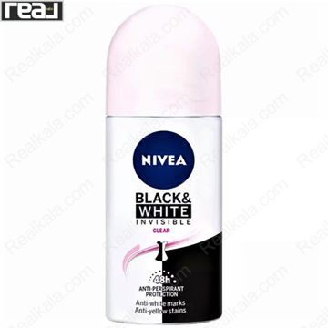تصویر  مام رول ضد تعریق زنانه نیوا بلک اند وایت کلیر Nivea Women Black & White Clear Roll On Deodorant