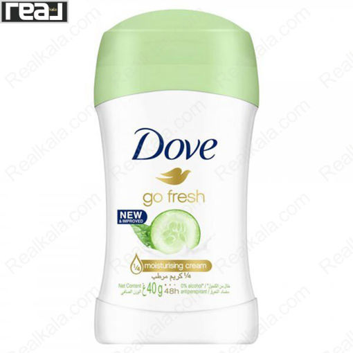 مام صابونی ضد تعریق داو مدل گو فرش عصاره خیار Dove Stick Deodorant go fresh 40gr