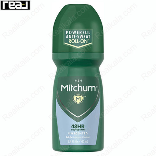 مام رول ضد تعریق مردانه میچام مدل آنسکنتد Mitchum Unscented Deodorant Roll On 100ml