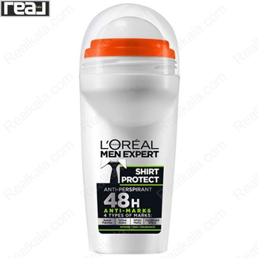 دئودورانت رولی (مام) لورال مدل محافظ پیراهن Loreal Men Expert Shirt Protect Deodorant Roll-On 48h