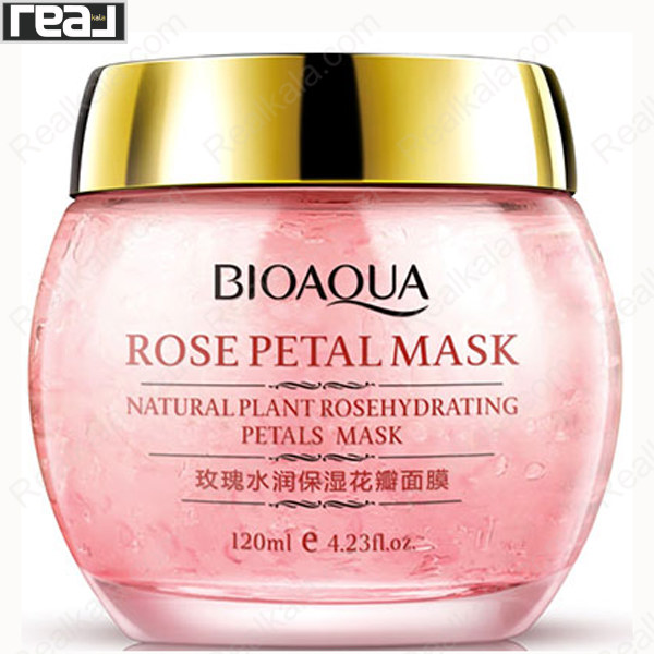 تصویر  ماسک پتال گل رز بیو آکوا BIOAQUA Natural Plant Rose Petals Mask