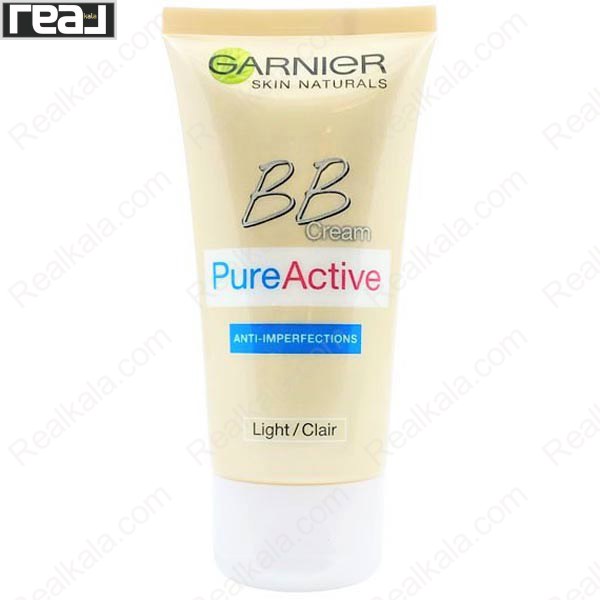 تصویر  بی بی کرم پیور اکتیو گارنیر رنگ روشن GARNIER BB Cream Pure Active Light