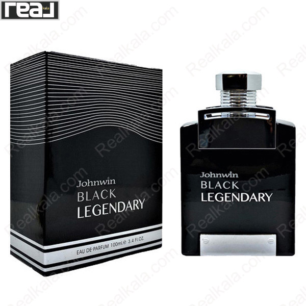 تصویر  ادکلن مردانه جانوین بلک لجندری Johnwin Black Legendary For Men Eau De Parfum