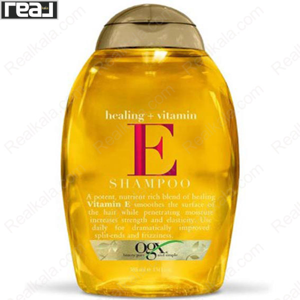 تصویر  شامپو ویتامین ای او جی ایکس Ogx Healing Plus Vitamin E Shampoo 385ml