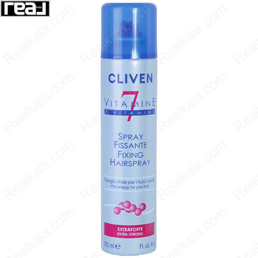 اسپری نگهدارنده حالت مو کلیون مدل اکسترا استرانگ Cliven Fissante Fixing Hair Spray 250ml