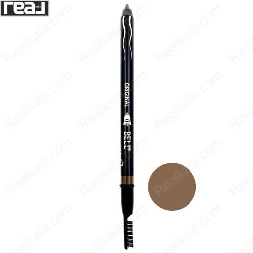مداد ابرو ضد آب و مخملی بل شماره 104 Bell Tatto & Super Waterproof Eyebrow Pencil 24hrs