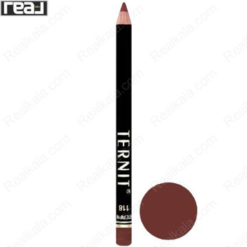 تصویر  مداد لب ضد آب ترنیت شماره 118 Ternit Waterproof Lip Liner Pencil