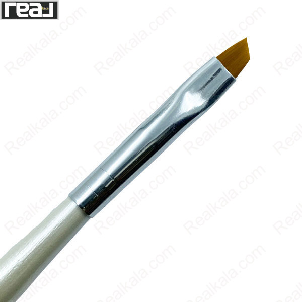 تصویر  قلم موی آرایشی سر کج مناسب طراحی و هاشور ابرو سایز 6