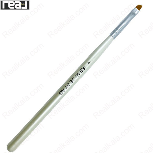 تصویر  قلم موی آرایشی سر کج مناسب طراحی و هاشور ابرو سایز 4