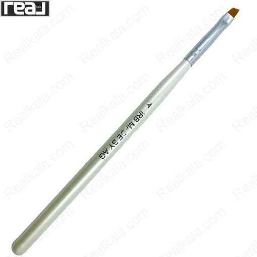 قلم موی آرایشی سر کج مناسب طراحی و هاشور ابرو سایز 4