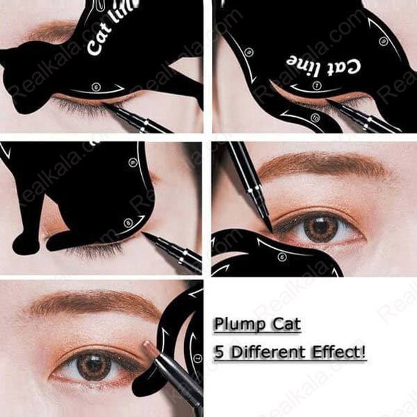 تصویر  شابلون خط چشم گربه ای Eyeliner Stencil Cat Line