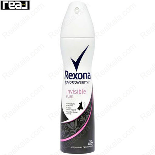 اسپری بدن رکسونا زنانه مدل اینویزیبل پیور Rexona Invisible Pure Body Spray