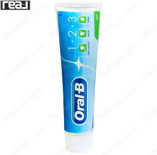 خمیر دندان اورال بی سری 1.2.3 Oral-B Toothpaste Mint 100ml