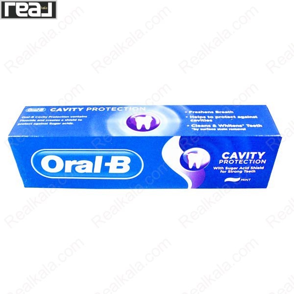 تصویر  خمیر دندان اورال بی مدل کاویتی پروتکشن Oral B Cavity Protection 100ml