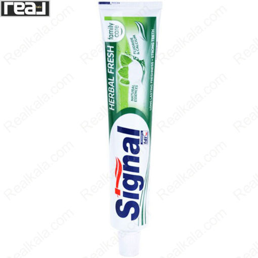 خمیر دندان سیگنال مدل هربال فرش Signal Herbal Fresh Toothpaste 75ml