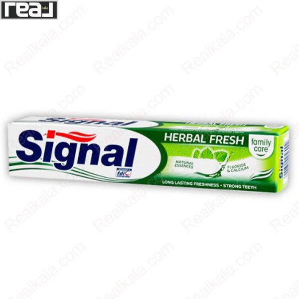 تصویر  خمیر دندان سیگنال مدل هربال فرش Signal Herbal Fresh Toothpaste 75ml