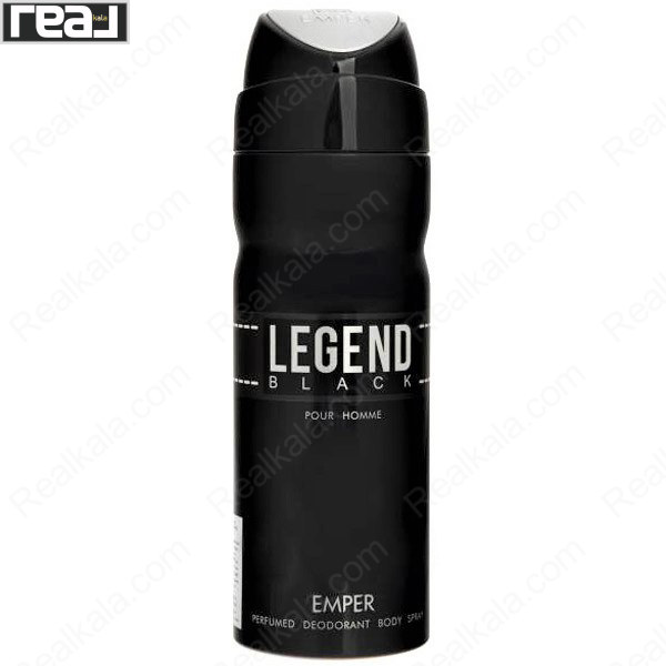 تصویر  اسپری مردانه امپر مدل لجند مشکی Emper Black Legend Spray For Men