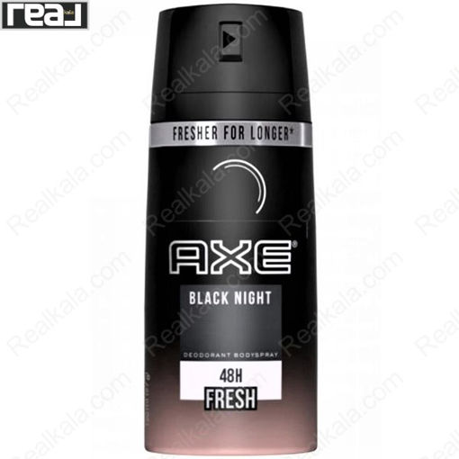 اسپری بدن آکس مدل بلک نایت فرش 48 ساعته AXE Black Night Fresh Body Spray 48H