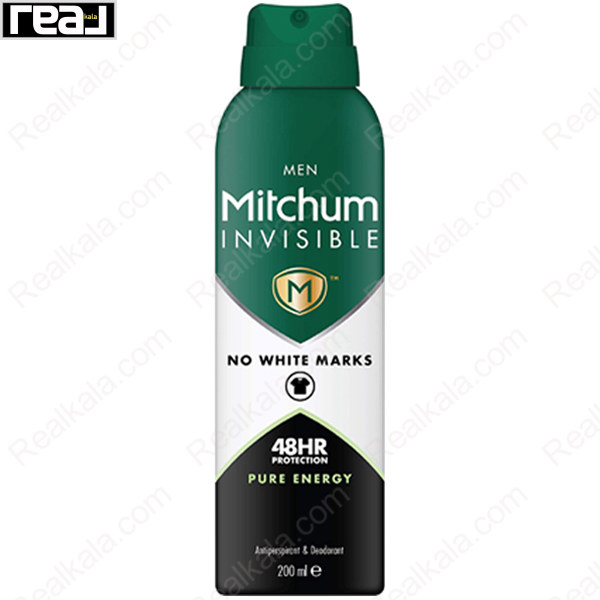 تصویر  اسپری مردانه میچام مدل پیور انرژی Mitchum Deodorant Spray Pure Energy 200ml