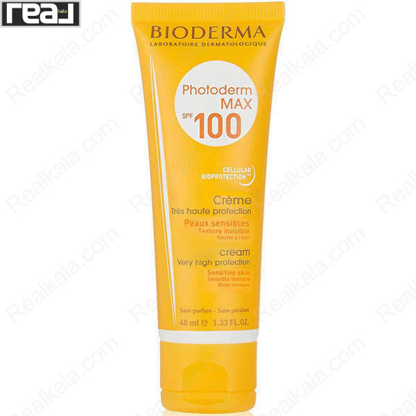 تصویر  کرم ضد آفتاب فتودرم مکس بایودرما بی رنگ Bioderma Photoderm Max Cream SPF100