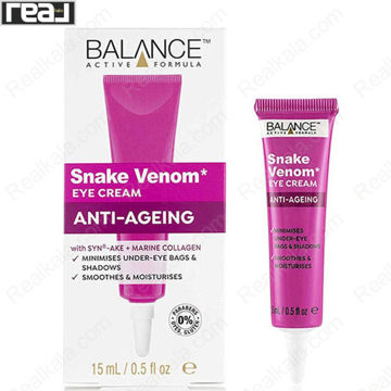 تصویر  کرم دور چشم سم مار ضد پیری بالانس Balance Snake Venom Anti Ageing Eye Cream 15ml
