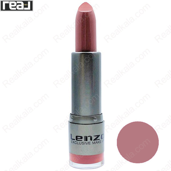 تصویر  رژ لب جامد مخملی لنزو شماره 824 Lenzo Lipstick Exclusive Make Up