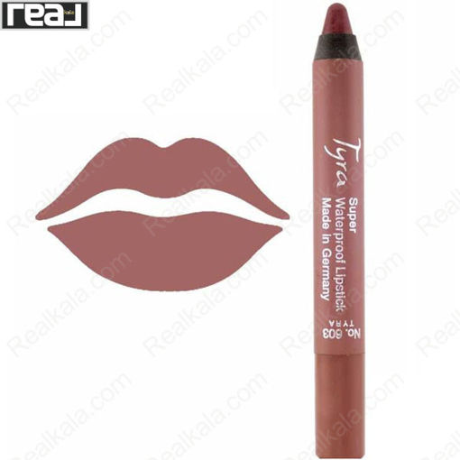 رژ لب مدادی تایرا شماره 603 Tyra Super Waterproof Lipstick