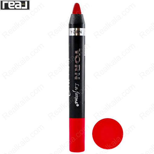 رژ لب مدادی ضد آب 12 ساعته یورن شماره 109 Yorn Super Waterproof & Long Lasting Lipstick
