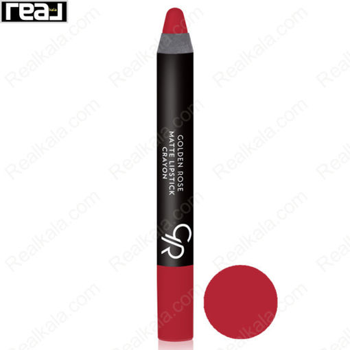 رژ لب مدادی مات گلدن رز شماره 06 Golden Rose Matte Lipstick Crayon