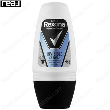 مام رول رکسونا مردانه اینویزیبل آیس فرش Rexona Roll Deodorant On Invisible Ice Fresh