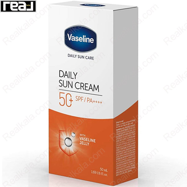 کرم آبرسان و ضد آفتاب روزانه وازلین Vaseline Daily Sun Cream Spf 50+ PA++++ 50ml