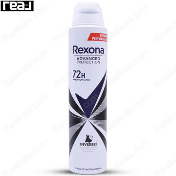 اسپری بدن رکسونا سری ادونسد پروتکشن مدل اینویزیبل Rexona Advance Protection Spray Invisible