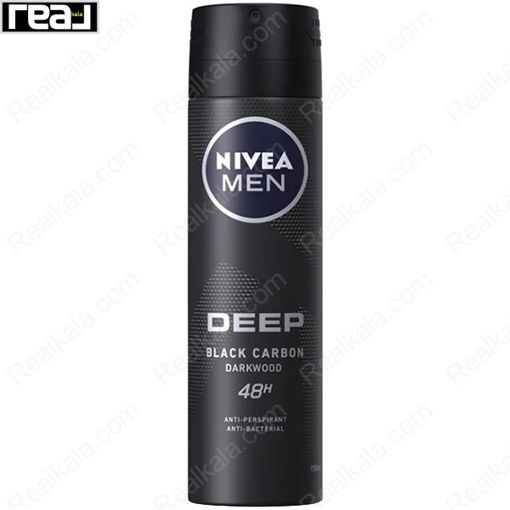 اسپری مردانه نیوا مدل دیپ Nivea Deep Dry & Clean Spray 48h 150ml