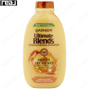 شامپو ترمیم کننده عصاره عسل گارنیر Garnier Ultimate Blends Honey Shampoo 400ml
