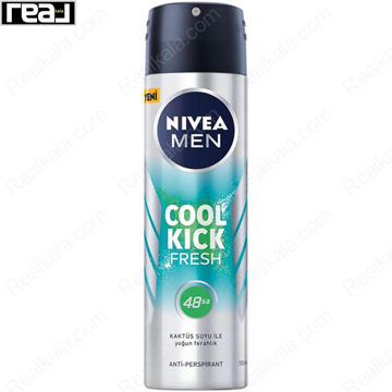 اسپری مردانه نیوا مدل کول کیک فرش Nivea Cool Kick Fresh Spray 48h 150ml