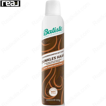 شامپو خشک باتیست مناسب موهای تیره Batiste Dry Shampoo Dark Hair 200ml