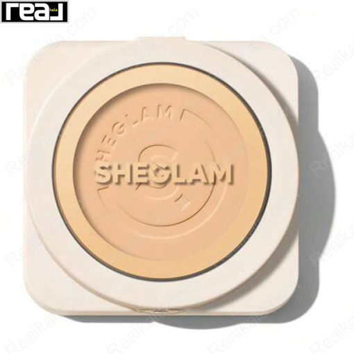 پنکک شیگلم رنگ Fair مدل کرم پودری Sheglam Skin-Focus High Coverage Powder Foundation