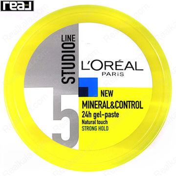 خمیر ژل حالت دهنده و نکهدارنده مو لورال Loreal Mineral & Control 24h Gel-Paste