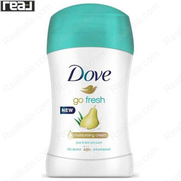 استیک ضد تعریق زنانه داو Go Fresh با کرم مرطوب‌کننده و رایحه تازه گلابی و آلوئه ورا و محافظت 48 ساعته