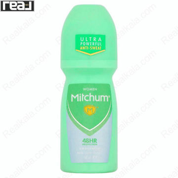 تصویر  مام رول ضد تعریق زنانه میچام مدل آنسکنتد (بدون بو) Mitchum Unscented Deodorant Roll On 100ml