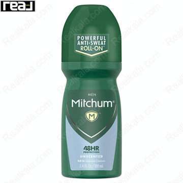 تصویر  مام رول ضد تعریق مردانه میچام مدل آنسکنتد Mitchum Unscented Deodorant Roll On 100ml