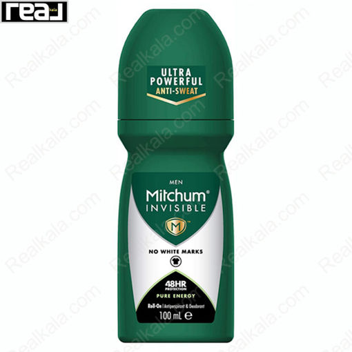 مام رول ضد تعریق مردانه میچام مدل پیور انرژی Mitchum Pure Energy Deodorant Roll On 100ml