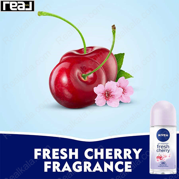 تصویر  مام رول ضد تعریق زنانه نیوا فرش چری Nivea Fresh Cherry Roll On Deodorant