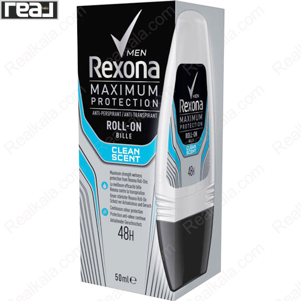 تصویر  مام رول رکسونا مردانه ماکزیموم پروتکشن کلین سنت Rexona Roll On Maximum Protection Clean Scent