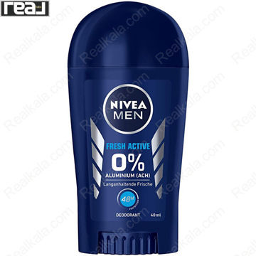 استیک دئودورانت نیوا Fresh Active مردانه با محافظت 48 ساعته و بدون آلومینیوم با حس تازگی طولانی