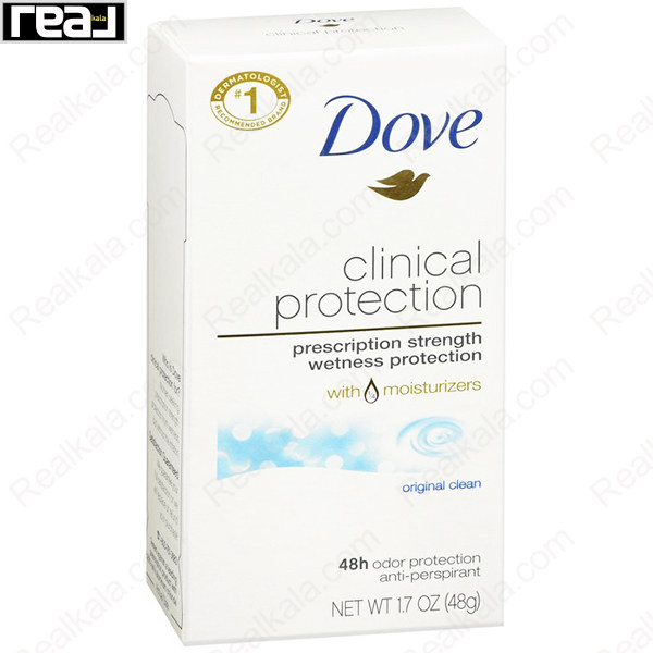 تصویر  مام ضد تعریق داو کلینیکال مدل اورجینال کلین Dove Clinical Antiperspirant Deodorant Original Clean