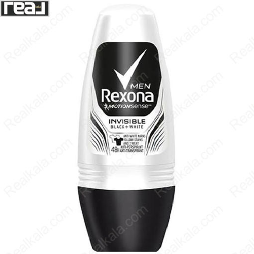 مام رول رکسونا مردانه اینویزیبل درای بلک اند وایت Rexona Roll On Deodorant Black+White