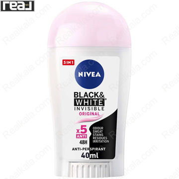 استیک ضد تعریق نیوا Black & White Invisible Original زنانه با محافظت 48 ساعته و جلوگیری از لکه لباس