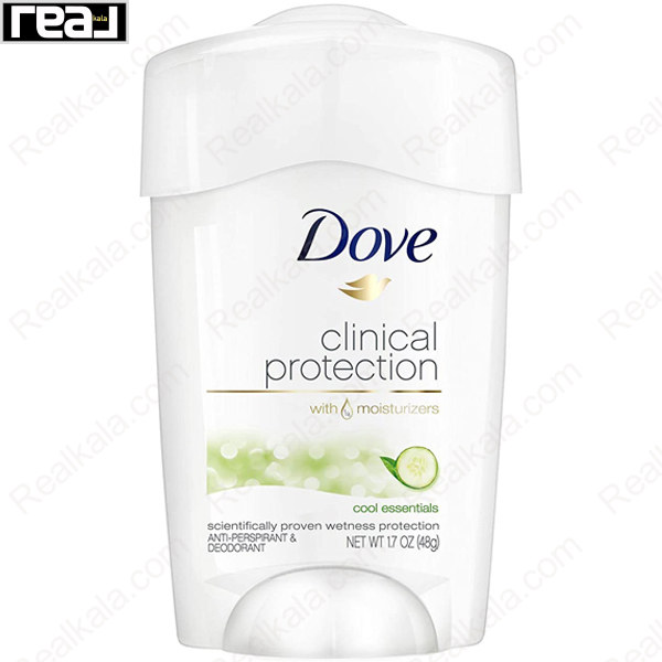 استیک ضدتعریق داو Clinical Protection Cool Essentials حجم 48 گرم