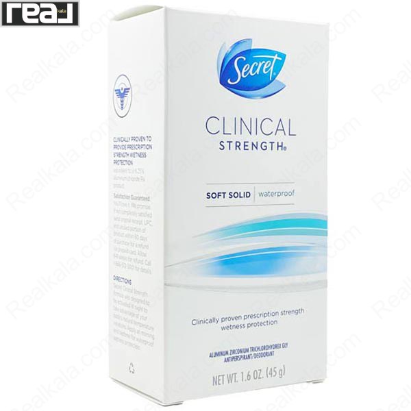 تصویر  ضد تعریق (مام) سکرت کلینیکال واترپروف Secret Clinical Strength Waterproof Soft Solid Deodorant